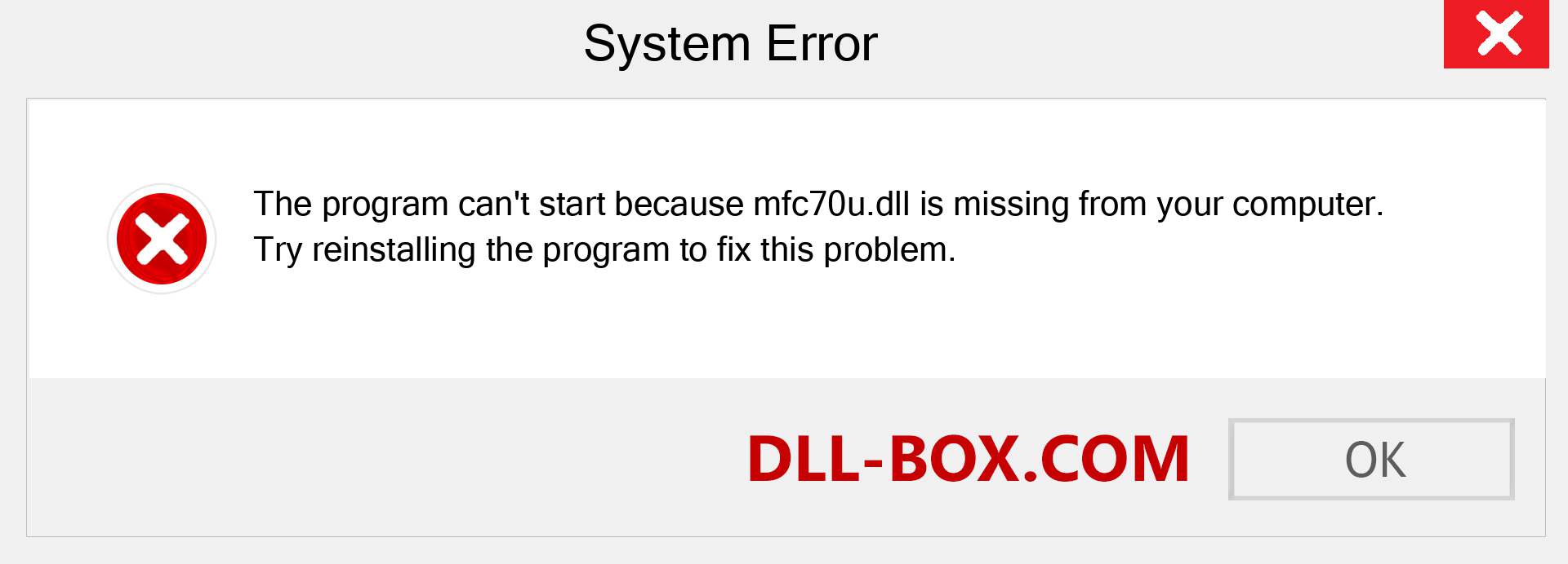  mfc70u.dll file is missing?. Download for Windows 7, 8, 10 - Fix  mfc70u dll Missing Error on Windows, photos, images